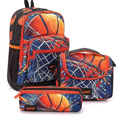 Wia Erkek Çocuk Basketbol Temalı 3lü İlkokul Okul Çanta Seti - SW-030