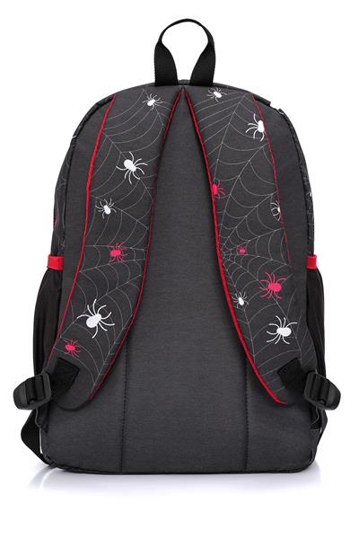 Wia Erkek Çocuk Örümcek Temalı 3lü Okul Çanta Seti - Siyah-Kırmızı - İlkokul 1-2-3-4 İçin Uygun SW-031