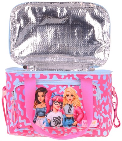 Wow Generation İki Bölmeli Thermo Okul Beslenme Çantası - Girl Friends Baskılı Kırmızı Renk (Kız Çocuk) - W6060