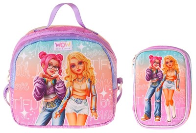 Wow Generation Kız Çocuk Star (Pembe - Mor) Thermo Beslenme Çantası ve Kalemlik Seti - SETWG-W6035
