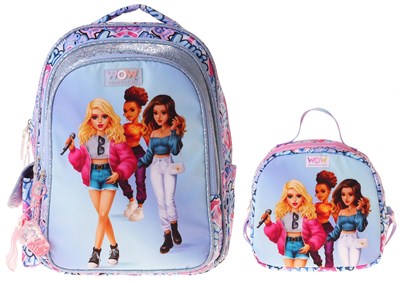 Wow Generation Music İkili Okul Çanta Seti - Lila Music Desenli Kız Çocuk SETWG-W6044B