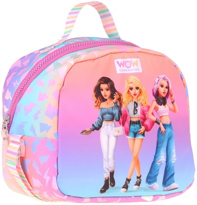 Wow Generation Shine Baskılı Turuncu - Mor Renkli Kız Çocuk Isı Yalıtımlı Okul Beslenme Çantası - W6091