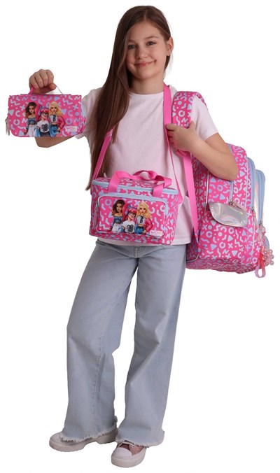 Wow Generation Üçlü İlkokul Okul Çanta Seti - Kırmızı - Girl Friends Baskılı - Kız Çocuk - SETWG-W6059A