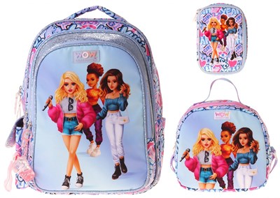 Wow Generation Üçlü İlkokul Okul Çanta Seti - Lila - Music Desenli - Kız Çocuk - SETWG-W6044A