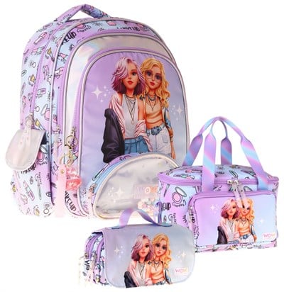 Wow Generation Üçlü İlkokul Okul Çanta Seti - Pembe - Friends Baskılı - Kız Çocuk - SETWG-W6054A