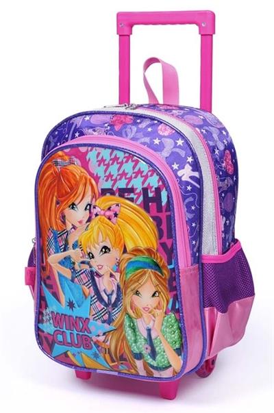 Yaygan Winx Club Çekçek Tekerlekli Okul Çantası - Pembe - Kız Çocuk