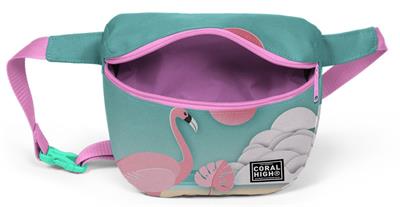 Yeşil Flamingo Çocuk Günlük Bel Çantası - Kız Çocuk