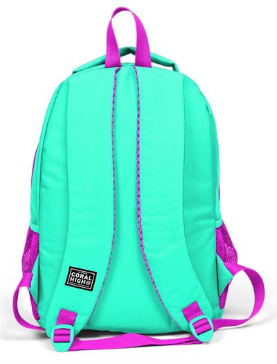 Yeşil Pembe Flamingo Baskılı İlkokul Ortaokul Sırt Çantası