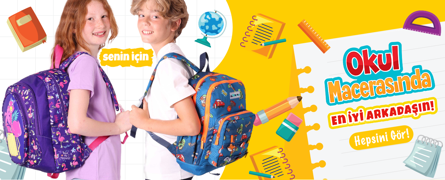 Okul Çantaları - Coral High - Kaukko - Cennec - Benetton