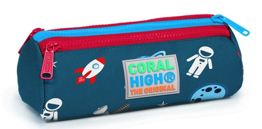 Astronot ve Uzay Üç Bölmeli Kalem Çantası - Erkek