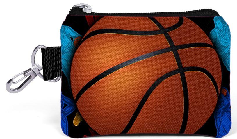 Basketbol Toplu Bozuk Para Çantası - Siyah