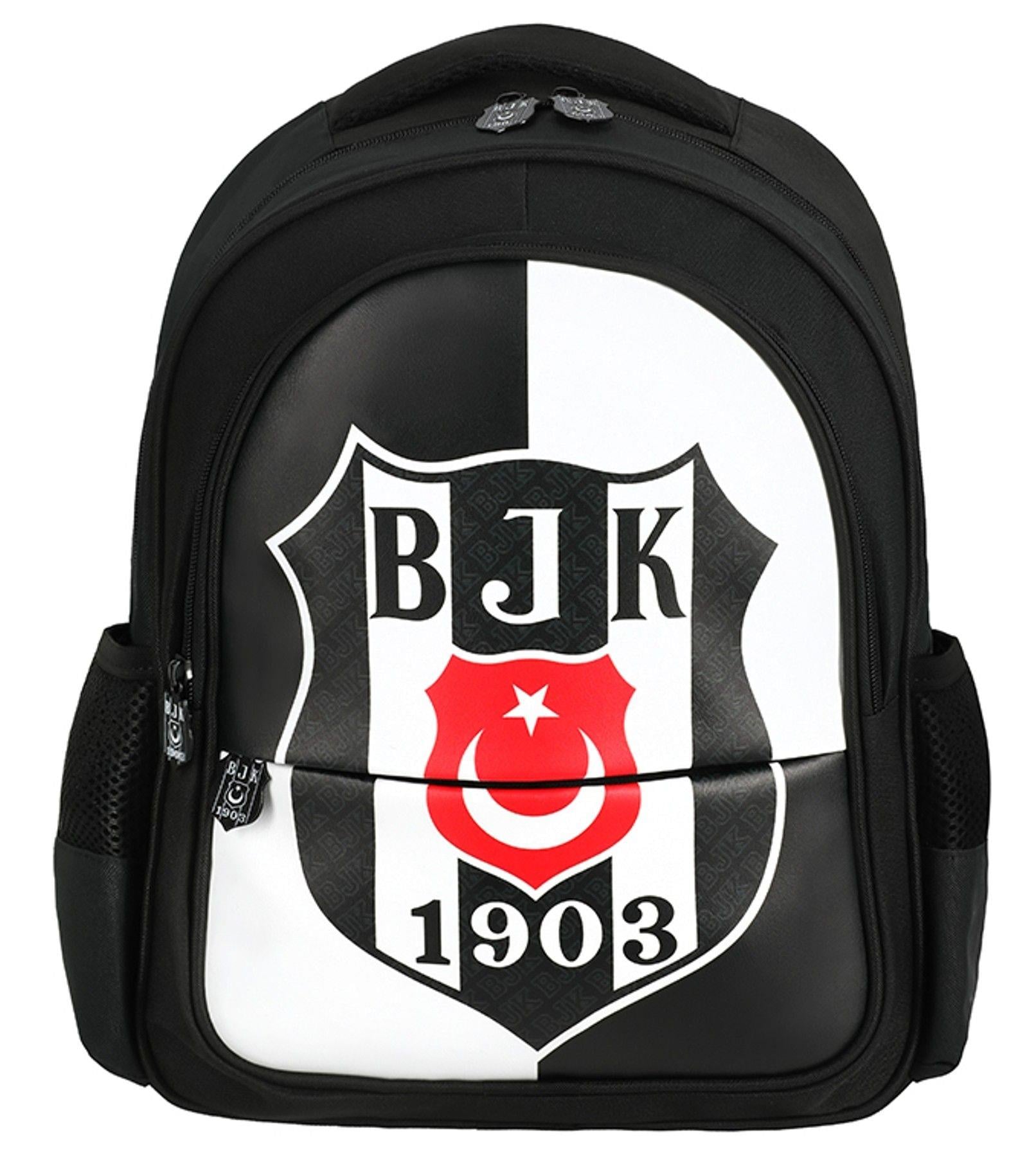 Beşiktaş BJK 1903 Logo Baskılı Erkek Çocuk Okul Çanta Seti - 25360 - Üç Bölmeli