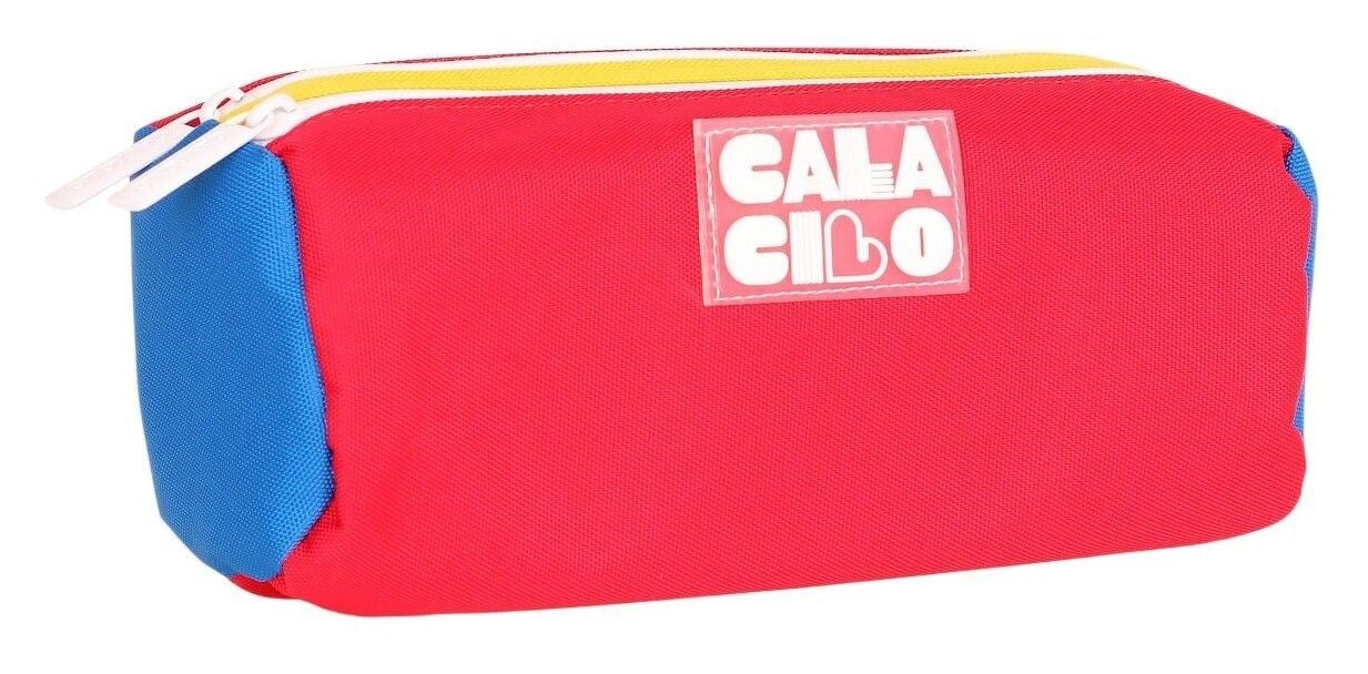 CalaCilo Erkek Çocuk Bull Kırmızı Sarı Renkli İki Bölmeli Kalem Çantası Okul Kalemliği - C4103