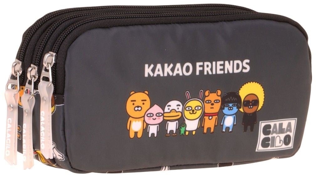 CalaCilo Erkek Çocuk İlkokul Kalem Çantası - Kakao Friends Baskılı Siyah Renk (Kakao Friends) - C4079