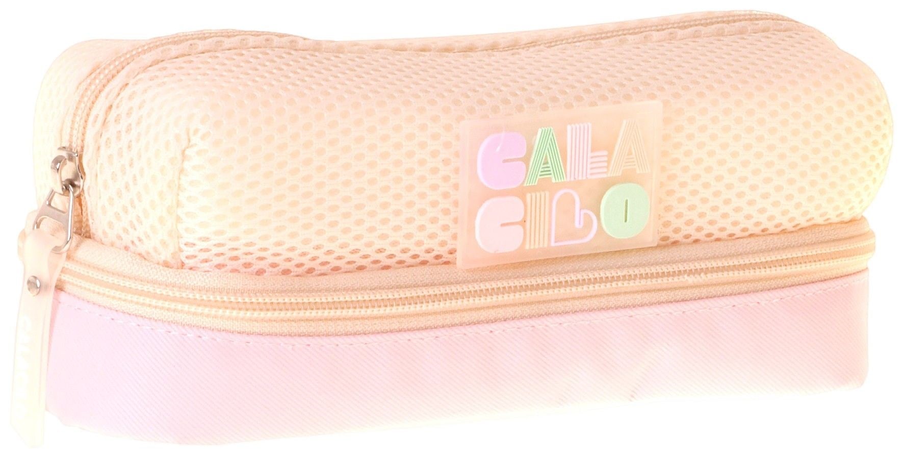 CalaCilo K-Pop Pink Kız Çocuk Pembe Renkli İki Gözlü İlkokul Kalem Çantası (Kalemlik) - C4109