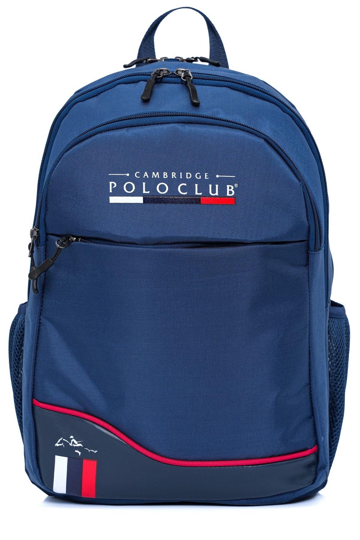 Cambridge Polo Club Lacivert Dört Bölmeli Erkek/Erkek Çocuk Okul, Günlük ve Seyahat Sırt Çantası - PLCAN2154-004