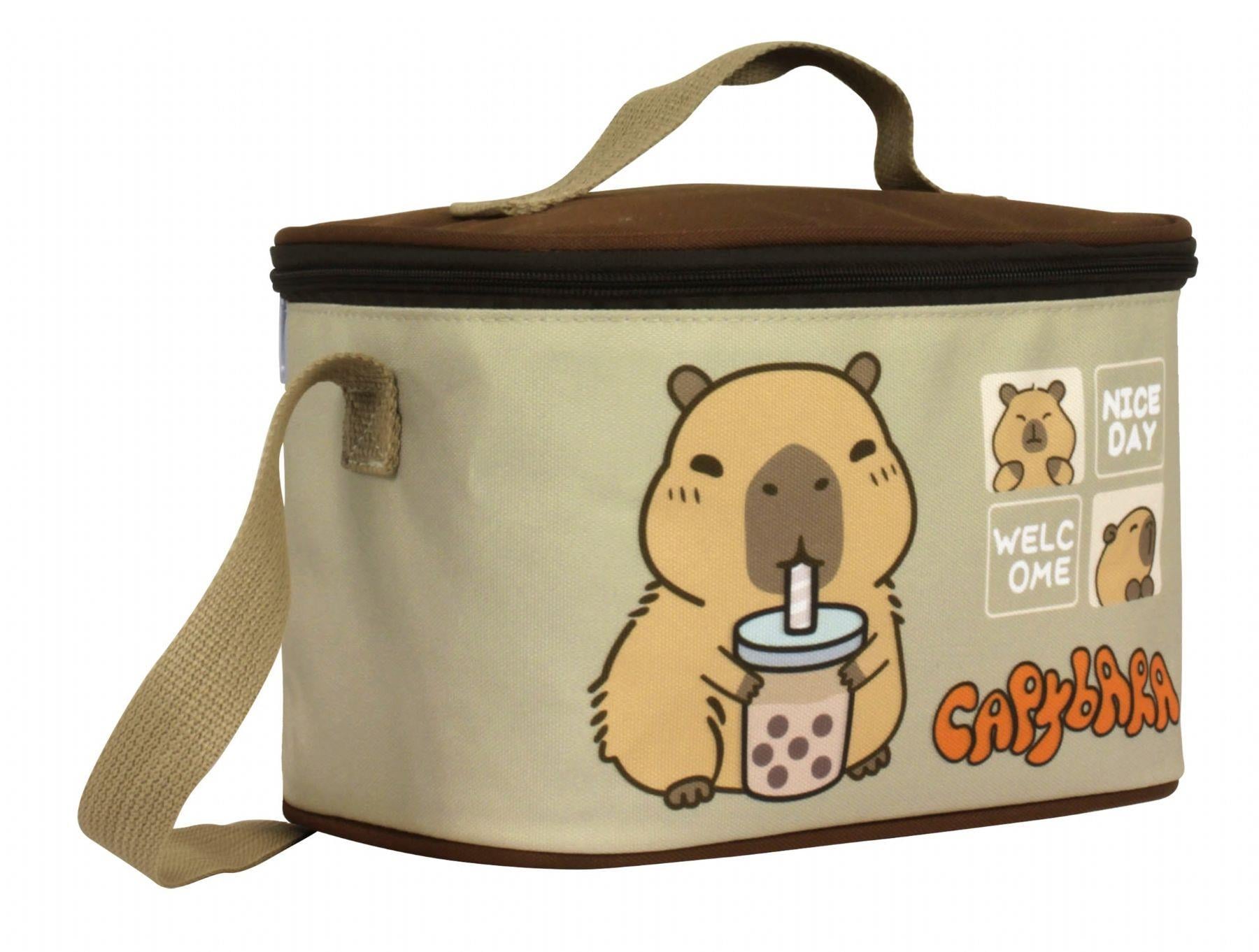 Capybara Erkek Çocuk Isı Yalıtımlı Beslenme Çantası - Kahverengi - Bej - 5201
