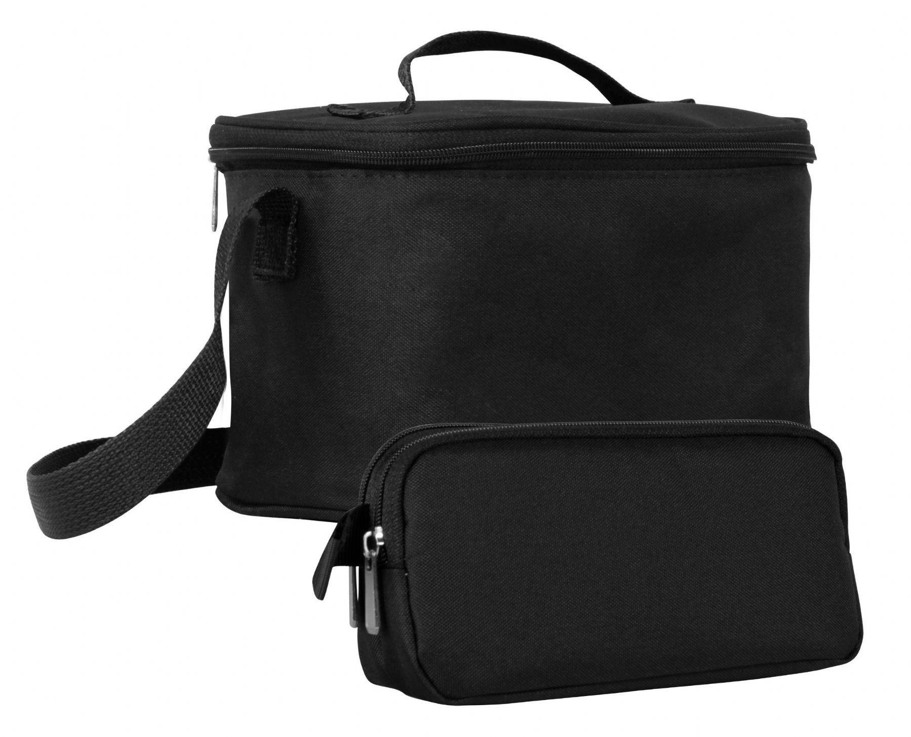 Cennec Erkek Çocuk Desensiz Desenli Siyah Beslenme Çantası ve Kalemlik Seti