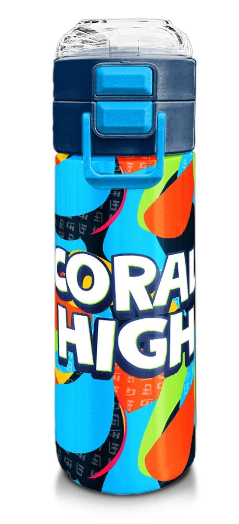 Coral High 500 ml Pipetli ve Direkt İçim Çelik Termos/Matara - Erkek Çocuk -  Grafiti Desenli 31993