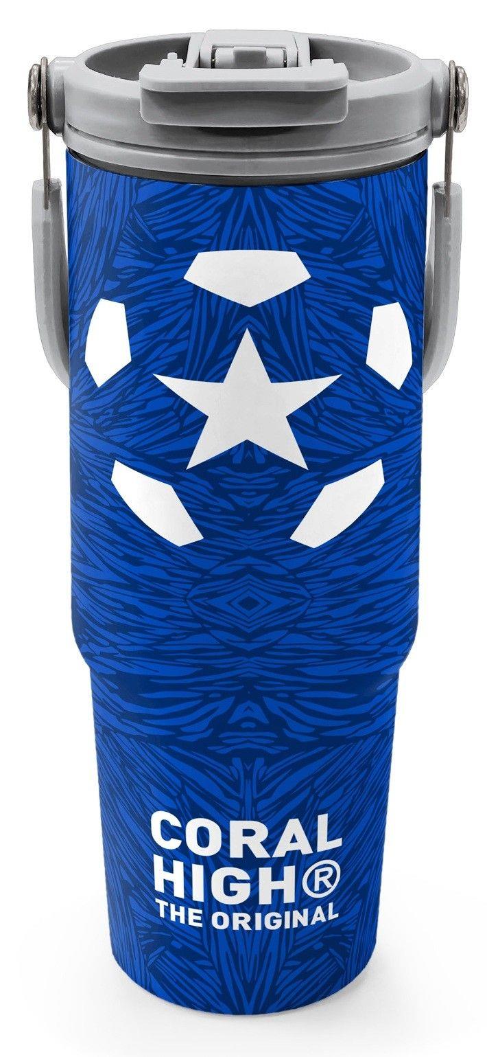 Coral High 900 ml Erkek Çocuk Lacivert Mavi Futbol Desenli Çelik Termos /Matara - 38721