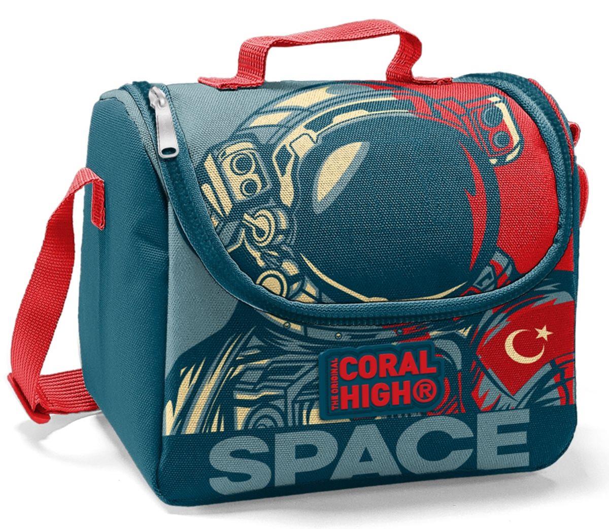 Coral High Astoronot Baskılı Termoslu Beslenme Çantası