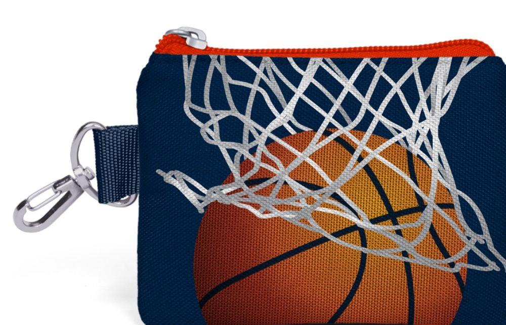 Coral High Basketbol Desenli Bozuk Para Çantası