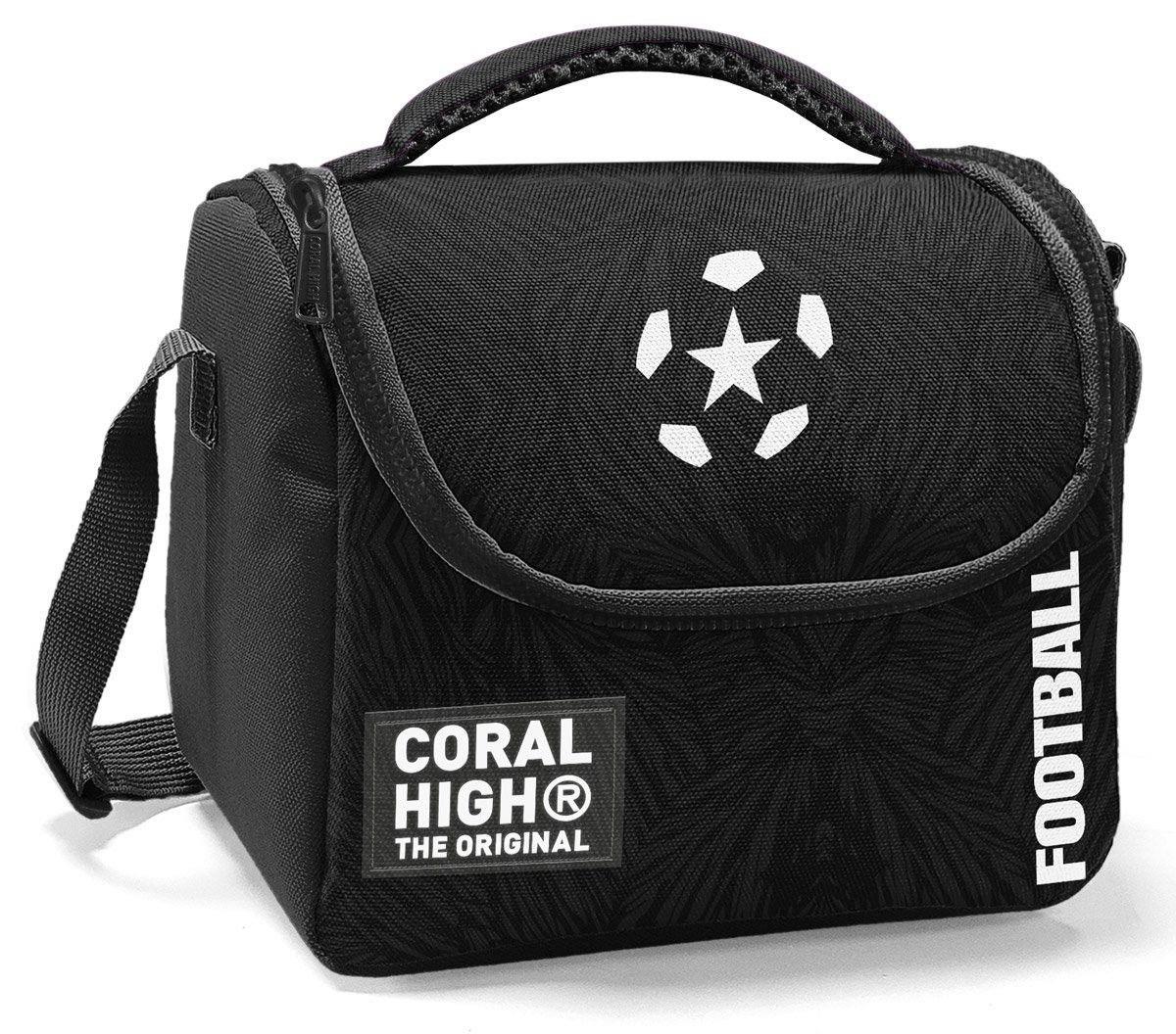 Coral High Erkek Çocuk Beslenme Çantası - Thermo - Siyah Beyaz Futbol 22798