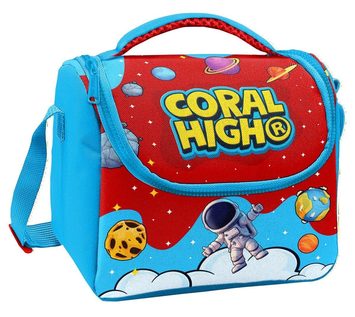 Coral High Erkek Çocuk Kırmızı Mavi Astronot Baskılı Isı Yalıtımlı Beslenme Çantası 37145
