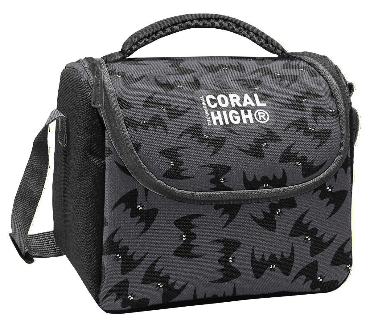 Coral High Erkek Çocuk Siyah Yarasa Desenli Isı Yalıtımlı Beslenme Çantası 37144