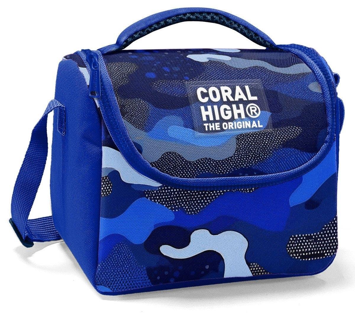Coral High Erkek Çocuk Termoslu Beslenme Çantası - Mavi Lacivert Kamuflaj, Erkek Çocuk 22789