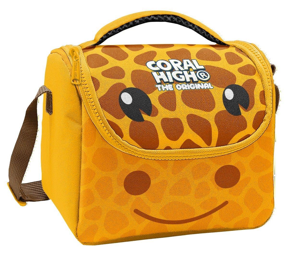 Coral High Erkek Çocuk Turuncu Zürafa Desenli Isı Yalıtımlı Beslenme Çantası 37162