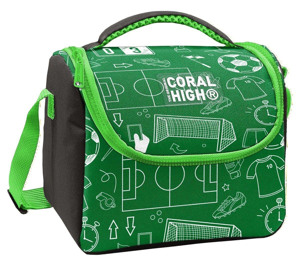 Coral High Erkek Çocuk Yeşil Futbol Baskılı Isı Yalıtımlı Beslenme Çantası 37147