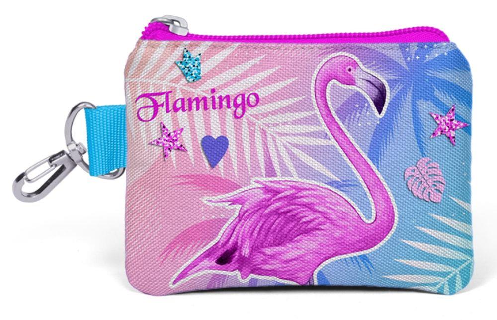 Coral High Flamingo Desenli Bozuk Para Çantası