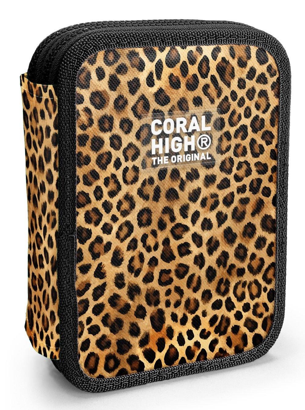 Coral High İki Katlı Düzenleyici Kalem Kutusu - Kahverengi Leopar, Kız Çocuk/Kadın, Kahverengi Leopar 11147