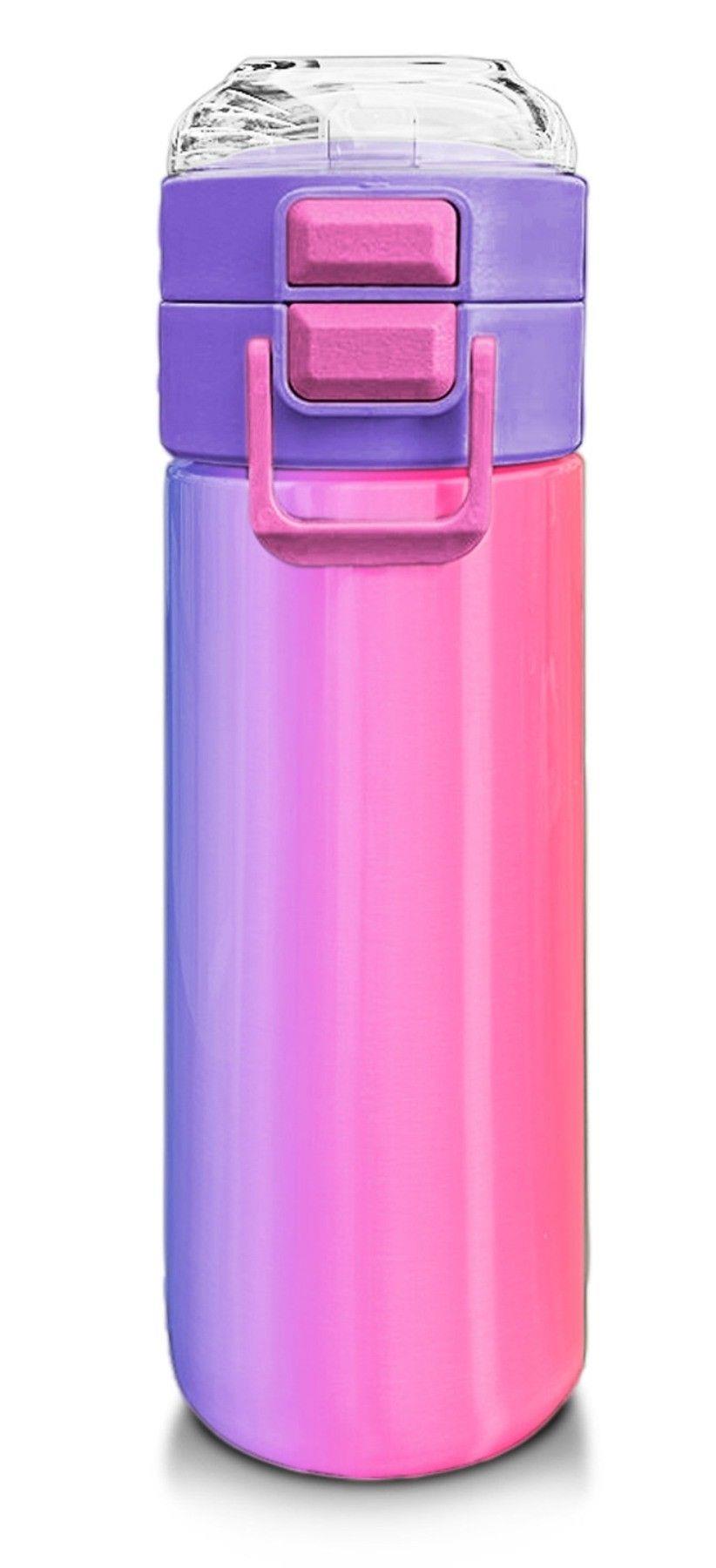 Coral High Kız Çocuk 500 ml Okul ve Günlük Paslanmaz Çelik Termos - Renk Geçişli - Sızdırmaz 31868