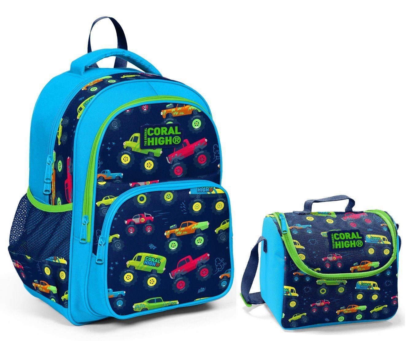 Coral High Off Road Erkek Çocuk İlkokul Sırt Çantası ve Beslenme Çantası