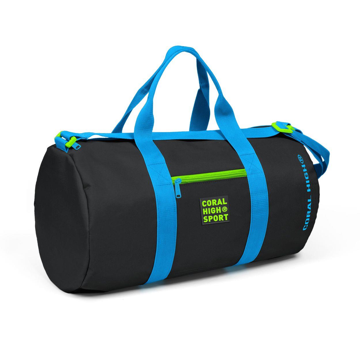 Coral High Sport Koyu Gri Silindir Spor Çantası