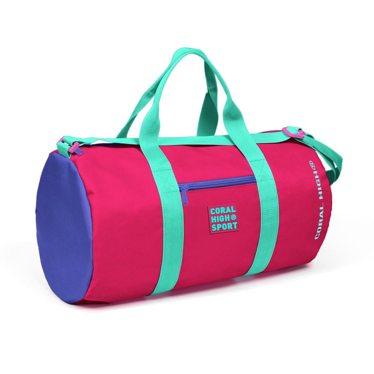Coral High Sport Neon Mercan Silindir Spor Çantası