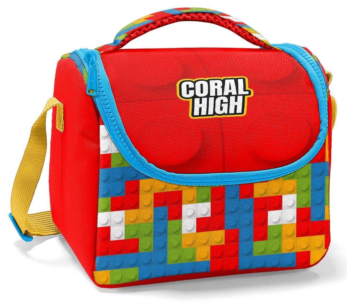 Coral High Thermo Beslenme Çantası - Erkek Çocuk, Kırmızı Yapı Blokları 11791