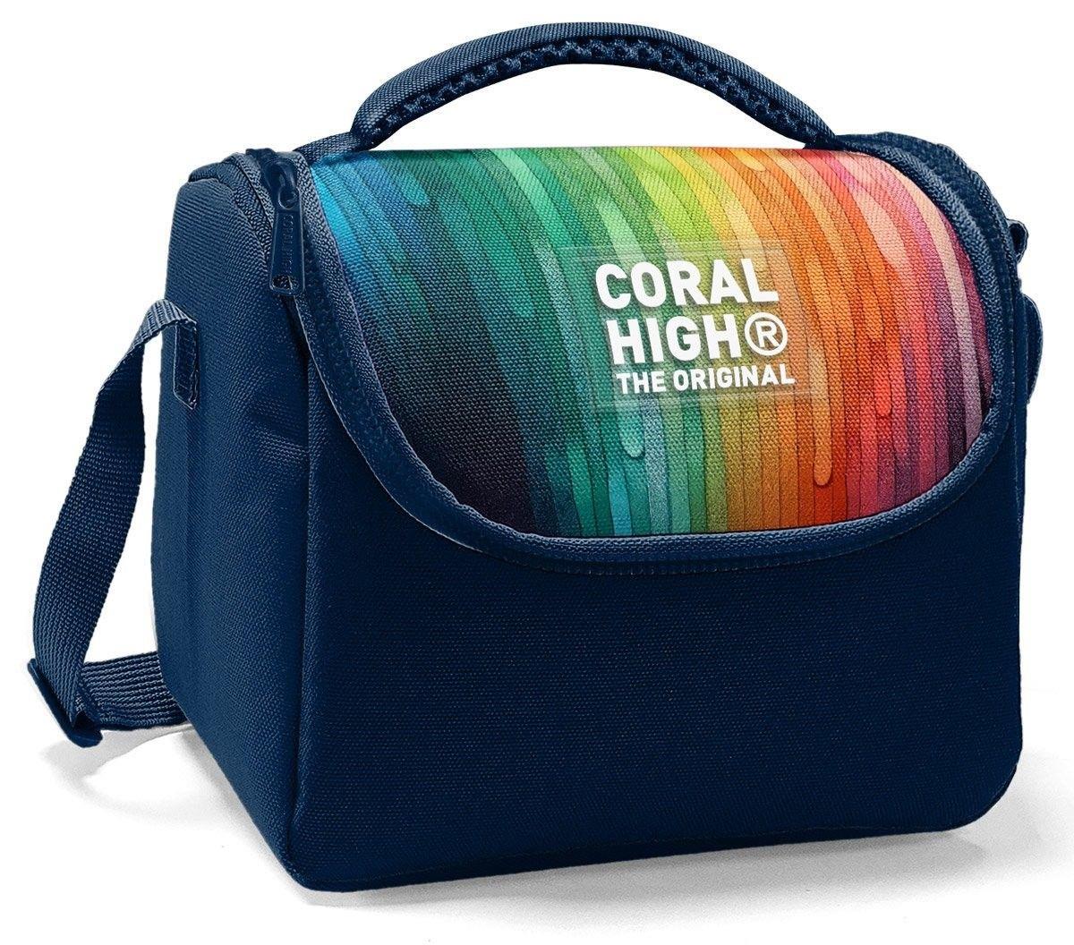 Coral High Thermo Beslenme Çantası - Erkek Çocuk, Lacivert Çok Renkli Çizgi Desenli 22790