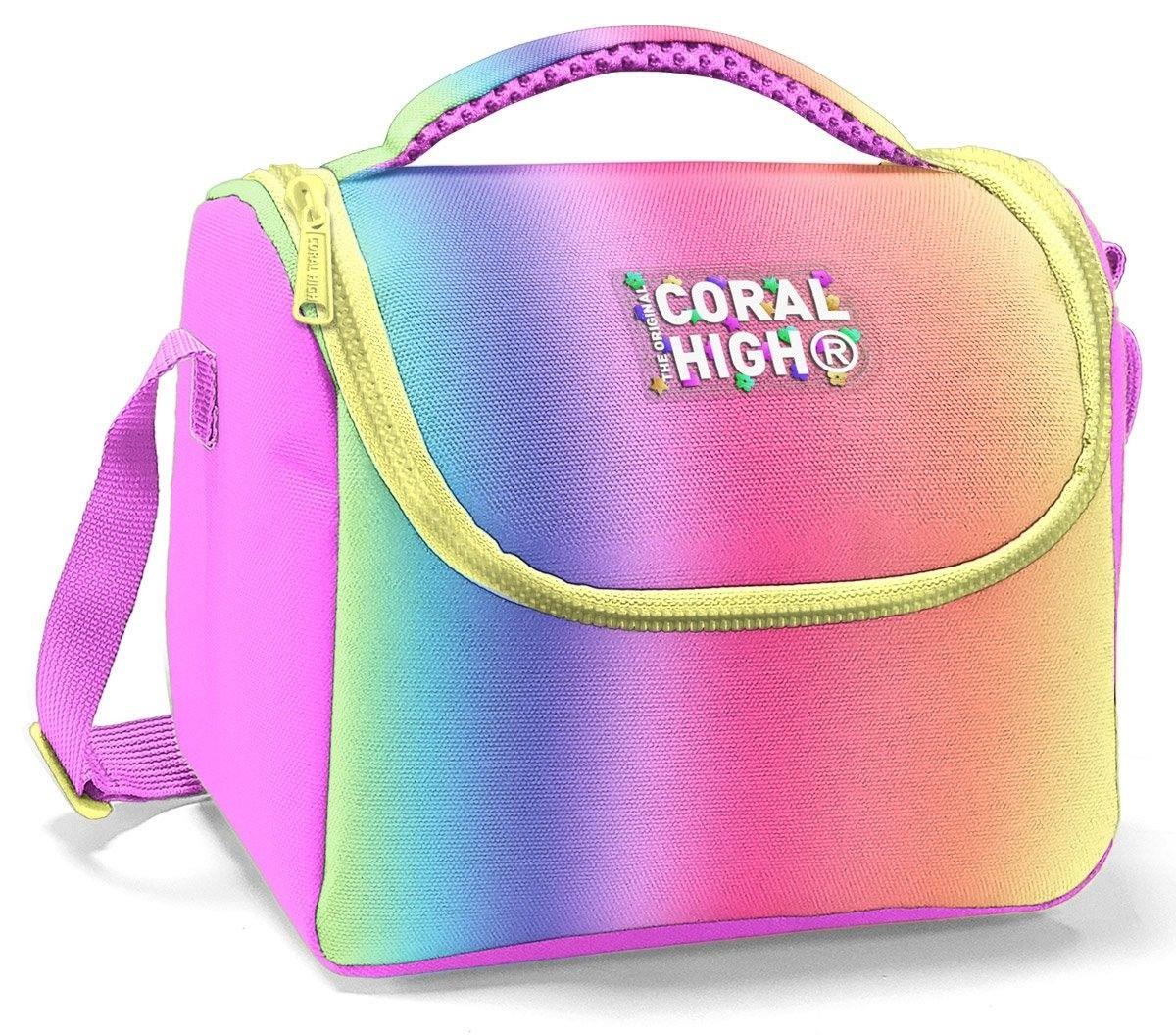 Coral High Thermo Beslenme Çantası - Kız Çocuk, Lacivert Mavi Çizgi Desenli 22768
