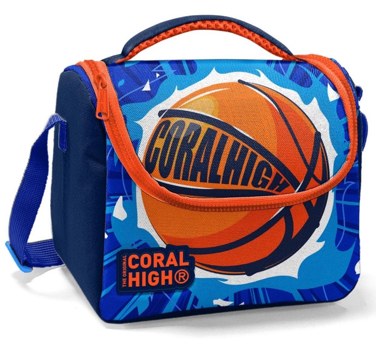 Coral High Thermo Mavi Turuncu Okul Beslenme Çantası