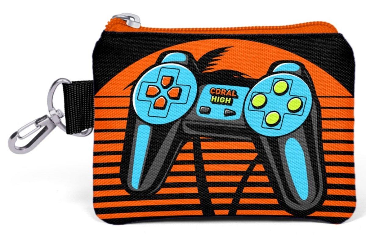 Coral High Turuncu Gamers Bozuk Para Çantası - Erkek Çocuk