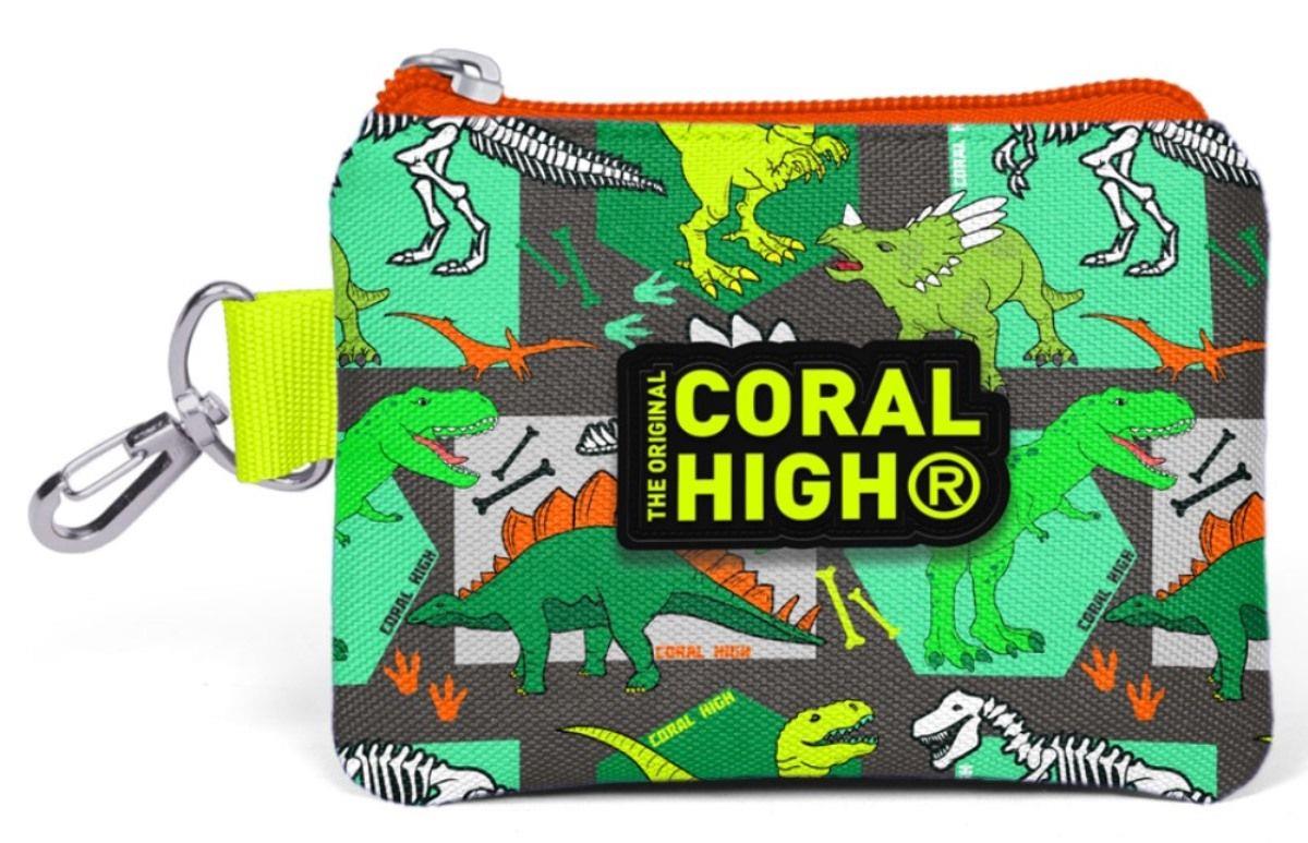 Coral High Yeşil Dinazorlar Bozuk Para Çantası - Erkek Çocuk