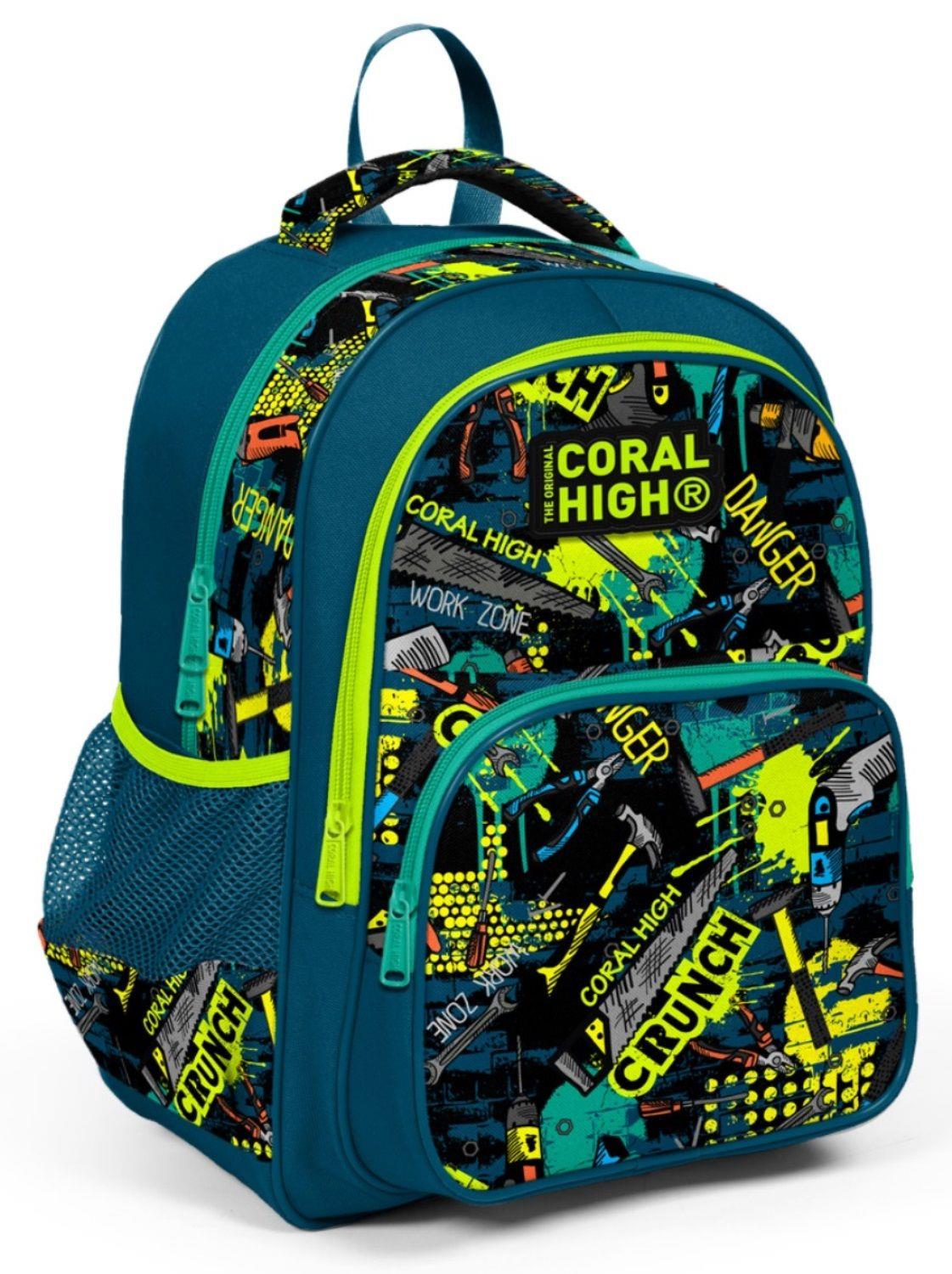 Coral High Yeşil İlkokul Okul Sırt Çantası - Erkek Çocuk
