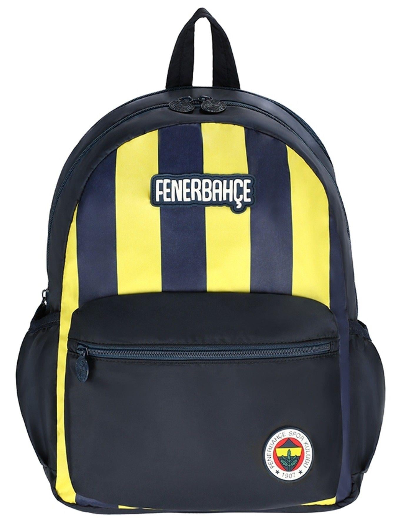 Fenerbahçe Çubul Desenli Sarı-Lacivert Okul ve Günlük Sırt Çantası - 25713