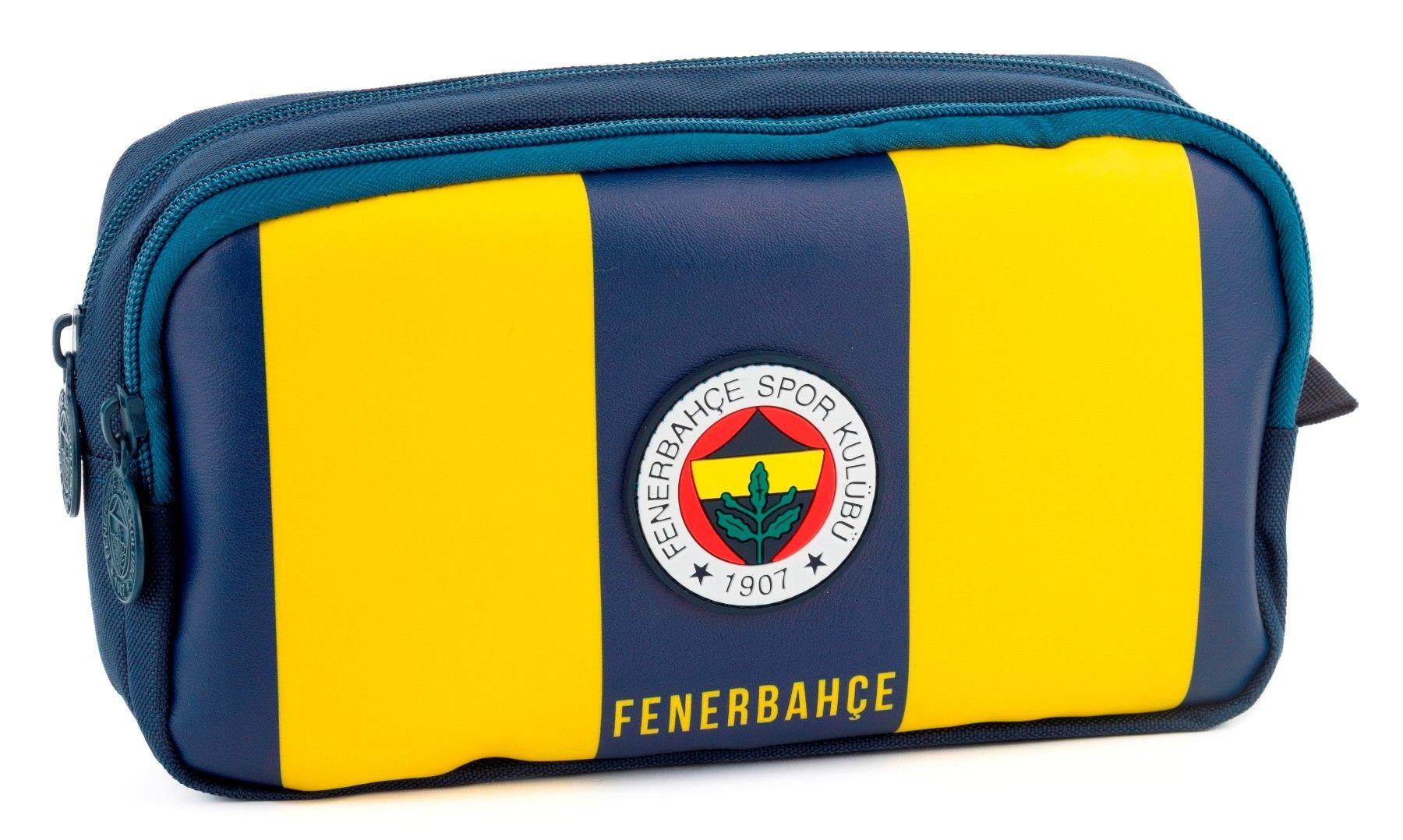 Fenerbahçe Efsane Çubuklu Suni Deri Kalem Çantası/Kalemlik - 25759