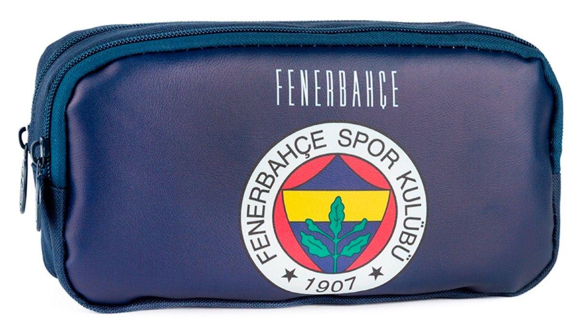 Fenerbahçe Erkek Çocuk Lacivert Renkli Suni Deri Üzerine Arma Baskılı Kalem Çantası - ME25763