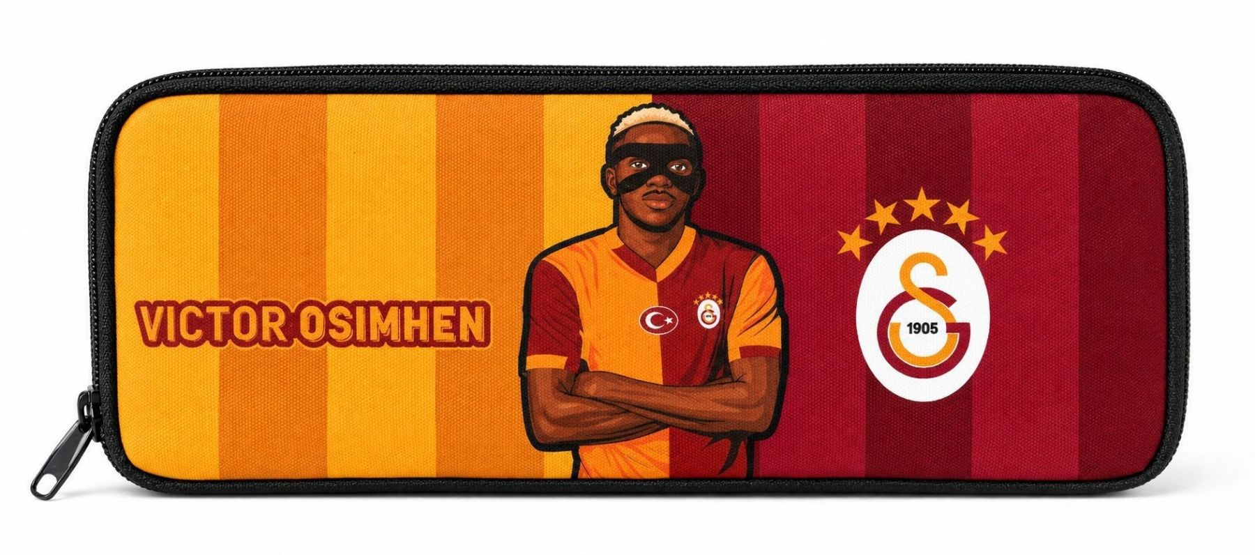 Galatasaray Tek Gözlü Erkek Çocuk  Kırmızı Okul Kalem Çantası/Kalemlik - 26950