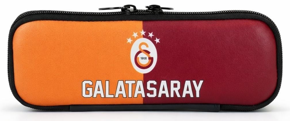 Galatasaray Tek Gözlü Erkek Çocuk  Sarı - Kırmızı Okul Kalem Çantası/Kalemlik - 26949